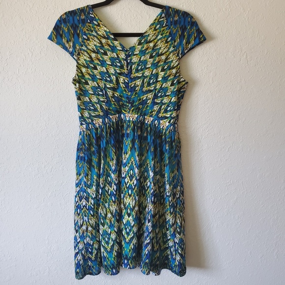 Marc New York Geometric Pattern Dress Size 6 - Picture 4 of 6